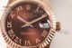 Ladies Rolex Datejust Rose Gold Brown Dial Copy Watches (3)_th.jpg